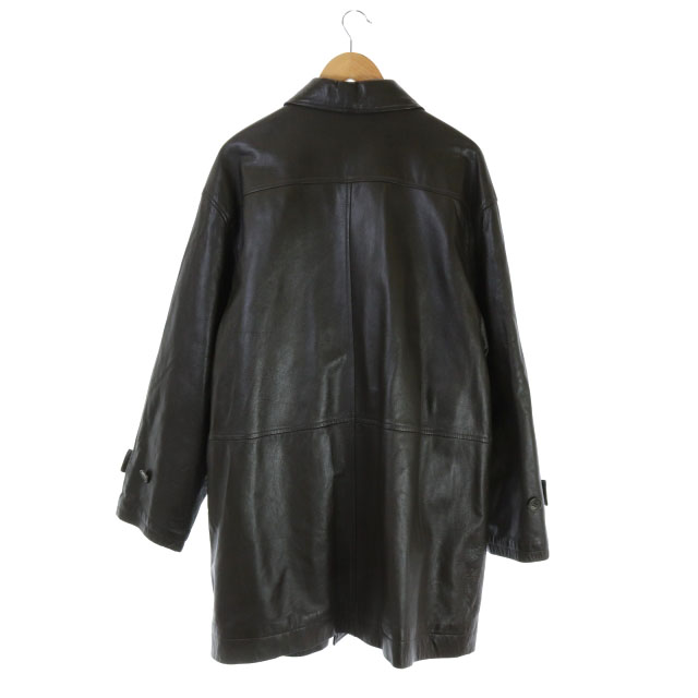 ポールスミス PAUL SMITH レザーコート ラムスムース アウター ミドル 