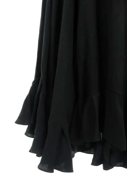 未使用品 クロエ CHLOE ruffled hem skirt シルクサテン ダンサー  