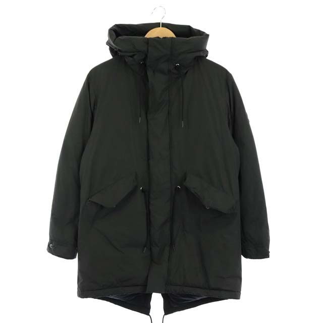 フィデリティ Fidelity 18年 ナノユニバース Nano Universe別注 モッズダウンコート アウター ミドル丈 フード S 黒 ブラック Es Ec メンズ 081 ベクトルパーク