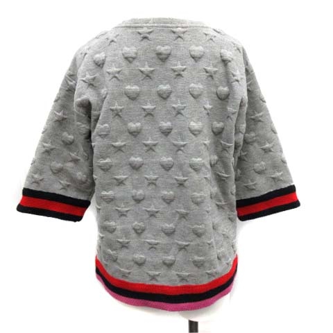 グッチ GUCCI KIDS ニット セーター 七分袖 シェリーライン ハート 星 