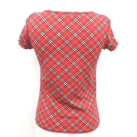 バーバリーチェック半袖赤M