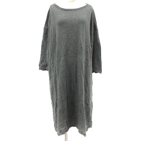 フォーティーファイブアールピーエム 45r 45rpm Umii908 ニットワンピース ひざ丈 七分袖 0 S グレー Sr レディース 081 ベクトルパーク