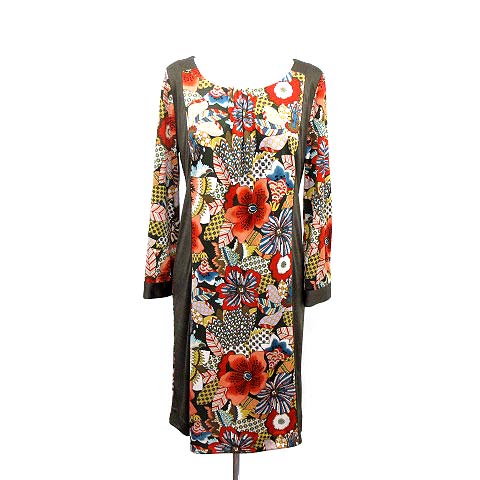 早割クーポン ヴィヴィアンタム Vivienne Tam ワンピース 膝丈 花柄 吉祥華図 半袖 赤 レッド 0 Rrr レディース 手数料安い Carlavista Com