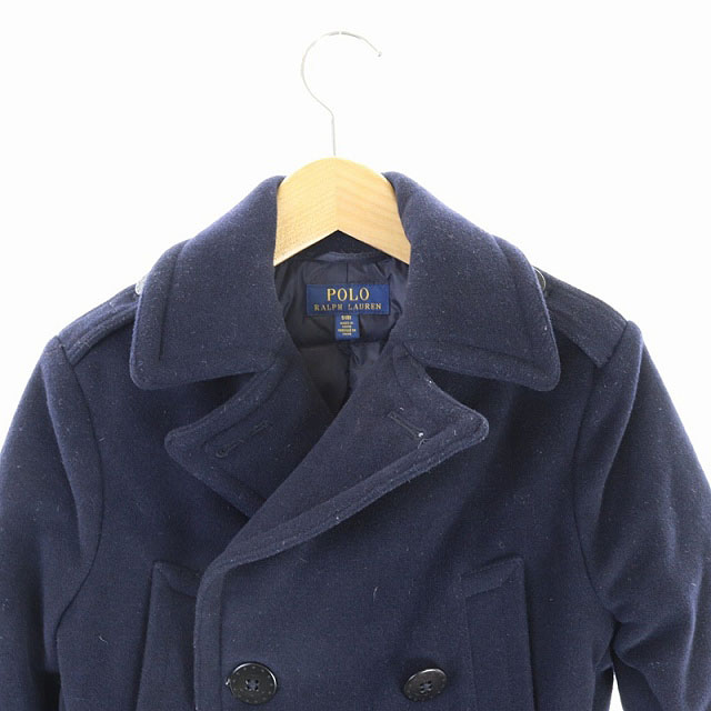ポロ　ラルフローレン　コート　ネイビー　S ポロ ラルフローレン POLO RALPH LAUREN Pコート アウター