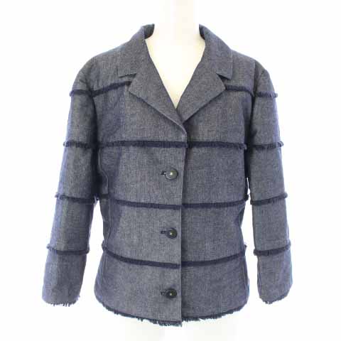 シャネル CHANEL IDENTIFICATION 00C デニムジャケット フリンジ ココ  