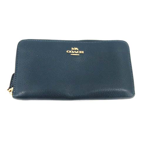コーチ Coach 長財布 ラウンドファスナー レザー ロゴ 無地 青 ブルー 緑 グリーン F1930 Pj Gy レディース 081 902106050034 ベクトルパーク