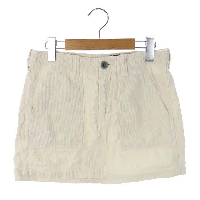 フリーシティ Free City コーデュロイ 台形スカート ミニ バックロゴプリント 26 白 ホワイト Hs Ec レディース 081 ベクトルパーク
