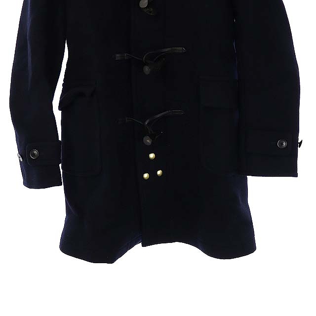 サイ Scye メルトンダッフルコート ミドル丈 フード 38 紺 ネイビー Mf メンズ 081 ベクトルパーク