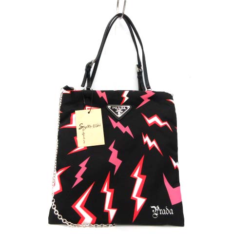 未使用品 プラダ PRADA フランケンシュタイン ハンドバッグ ショルダー 