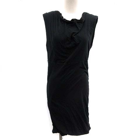 ジェームスパース James Perse ワンピース ノースリーブ 膝丈 2 M 黒 ブラック Nm Ec レディース 081 ベクトルパーク