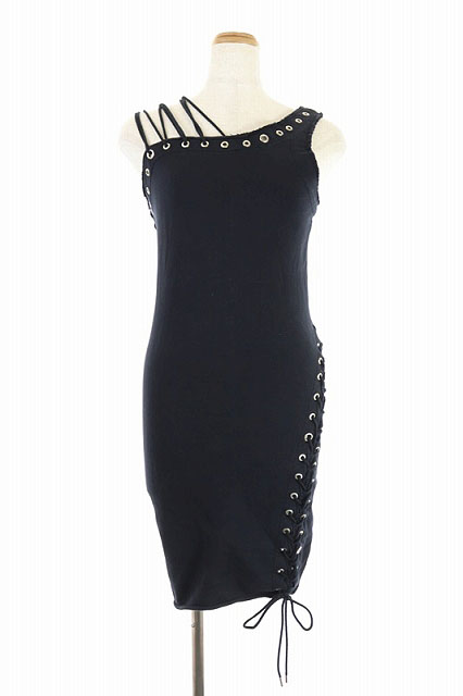 ディーゼル Diesel ワンショルダーワンピース ミニ タイト デザイン Xs 黒 ブラック Cm Ec レディース 081 ベクトルパーク