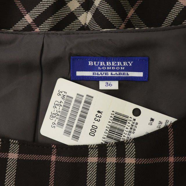 未使用品 バーバリーブルーレーベル BURBERRY BLUE LABEL ワンピース 