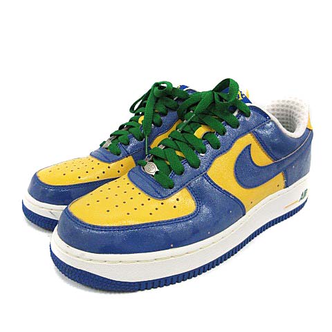 ナイキ Nike エアフォース1 ロー プレミアム ブラジルワールドカップ Air Force 1 Low Premium スニーカー シューズ 26 5cm マルチカラー 青 ブルー 黄 イエロー 441 An17 Gy メンズ 081 ベクトルパーク