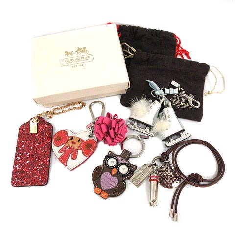 コーチ COACH 5点セット まとめ売り ネックレス キーホルダー チャーム 