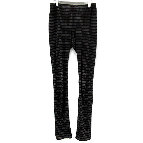 ナンバーナイン NUMBER (N)INE レギンス スパッツ ロング ボーダー M