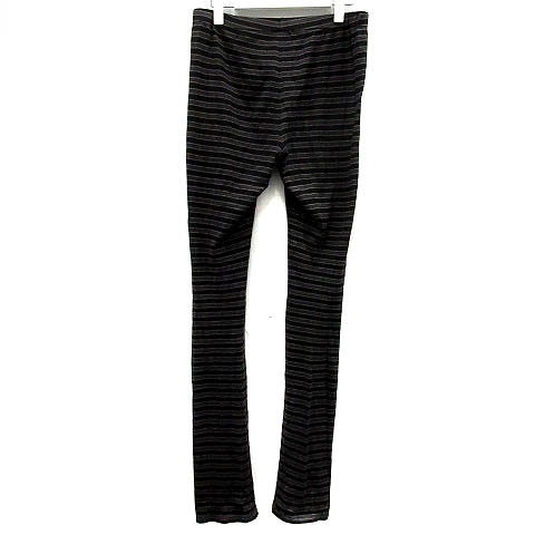 ナンバーナイン NUMBER (N)INE レギンス スパッツ ロング ボーダー M 
