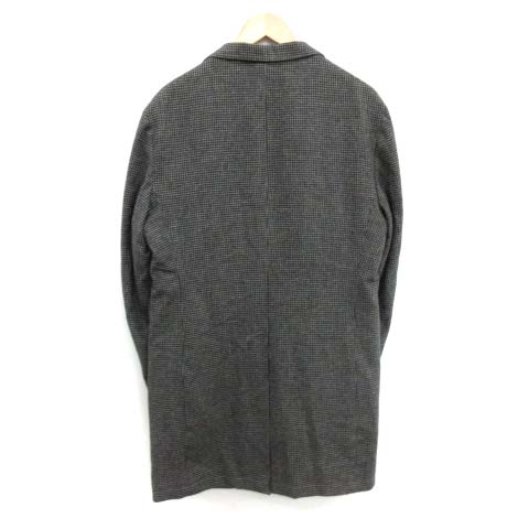 ユナイテッドアローズ United Arrows チェスターコート ロング ミドル丈 シングル 千鳥格子 ライナー付き 50 L グレー Pj メンズ 081 ベクトルパーク