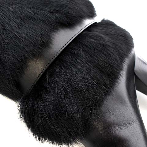 ブランド別 ルイヴィトン LOUIS VUITTON ロングブーツ ラビットファー 
