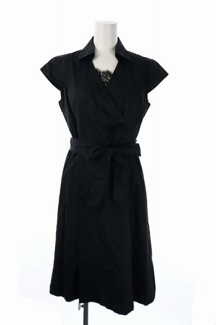 バーバリー ロンドン BURBERRY LONDON ワンピース 半袖 ひざ丈 Vネック  