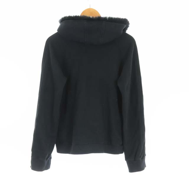 BURBERRY 黒 フード付きパーカー L
