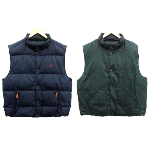 Polo by Ralph Lauren ダウンベスト L ダークグリーン ポロ ラルフローレン POLO RALPH LAUREN ダウンベスト 緑 M