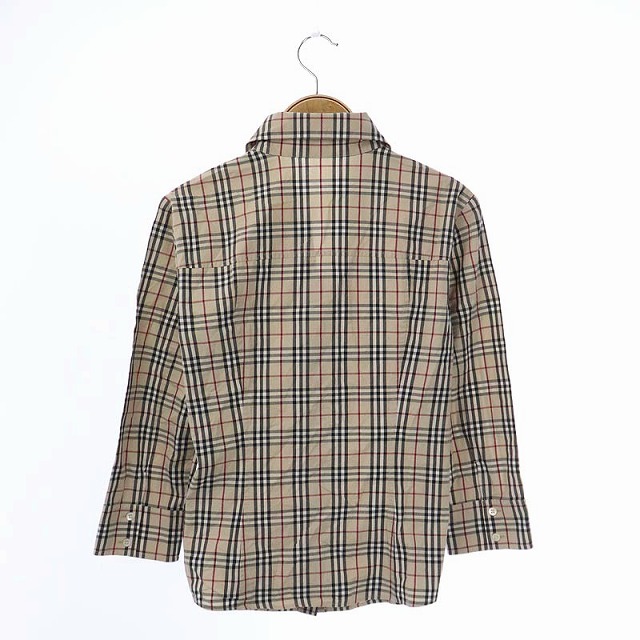 バーバリー ロンドン BURBERRY LONDON シャツ 七分袖 ノバチェック 38 