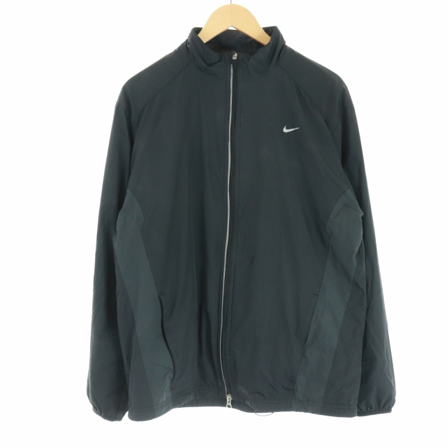 ナイキ NIKE ナイロンジャケット ブルゾン ジップアップ ロゴ XL 黒 