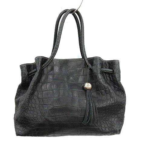 フルラ FURLA トートバッグ ハンドバッグ クロコ 型押し レザー 