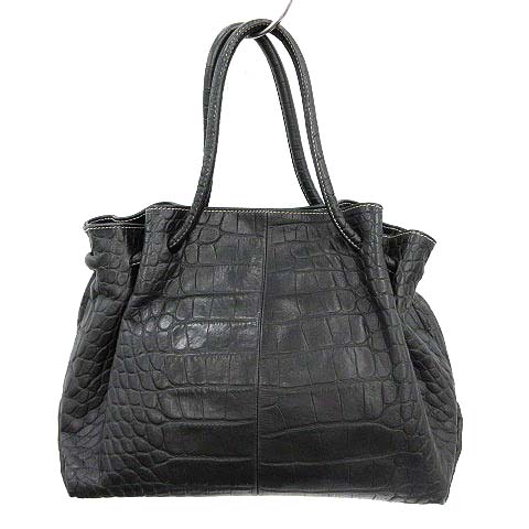 フルラ FURLA トートバッグ ハンドバッグ クロコ 型押し レザー 
