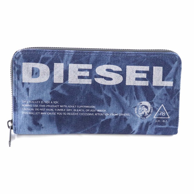 DIESEL デニム ジッパー長財布 78 DIESEL デニム ジッパー長財布 78（ディーゼル DIESEL ラウンド