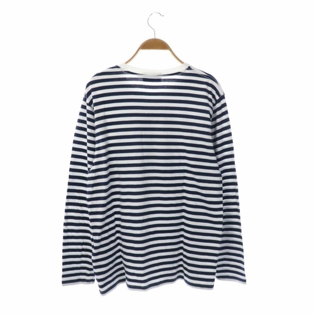 アベイシングエイプ A BATHING APE カットソー 猿ロゴ ボーダー 長袖 M 