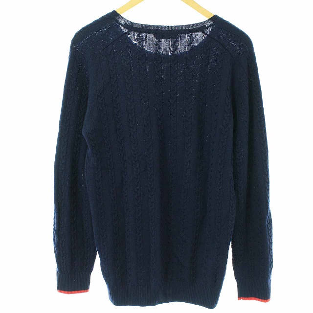 BURBERRY ブラック ケーブルニット L