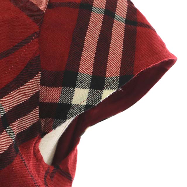 BURBERRY BLUE LABELワンピース チェック レッド 38 バーバリーブルーレーベル BURBERRY BLUE LABEL ワンピース
