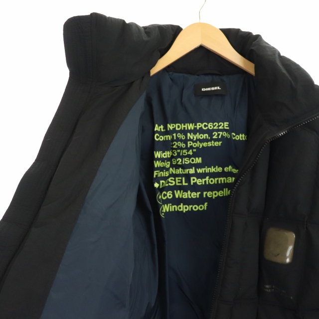 ディーゼル DIESEL 19AW W-PETR-JACKET ダウンジャケット XXL 黒