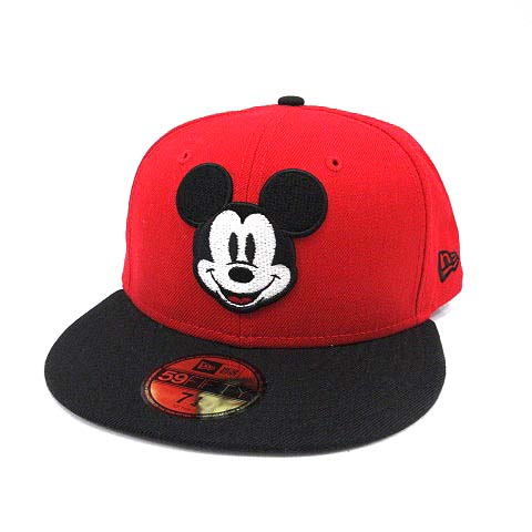 ニューエラ New Era 59fifty Disney ディズニー ミッキーマウス 帽子 キャップ 野球帽 7 1 4 57 7cm 赤 レッド 黒 ブラック Ym メンズ 081 ベクトルパーク