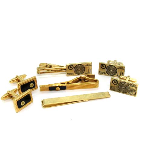 ダンヒル Dunhill カフスボタン ネクタイピン 5点セット まとめ売り ゴールド 黒 ブラック Tk Gy メンズ 081 ベクトルパーク