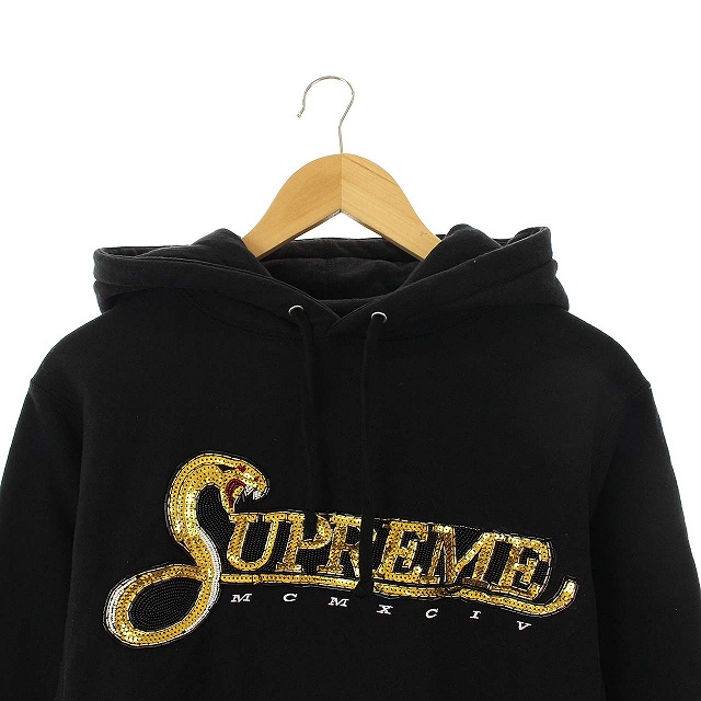 シュプリーム SUPREME 19AW Sequin Viper Hooded Sweatshirt パーカー 