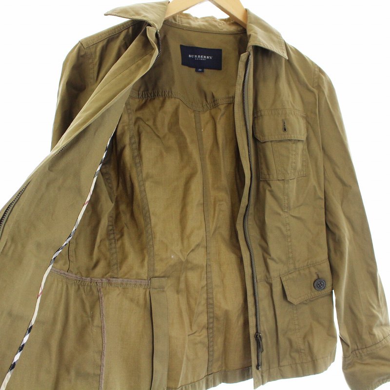 バーバリー ロンドン BURBERRY LONDON ミリタリージャケット ジップ 