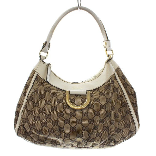 グッチ GUCCI ワンショルダーバッグ アビーライン GGキャンバス レザー 