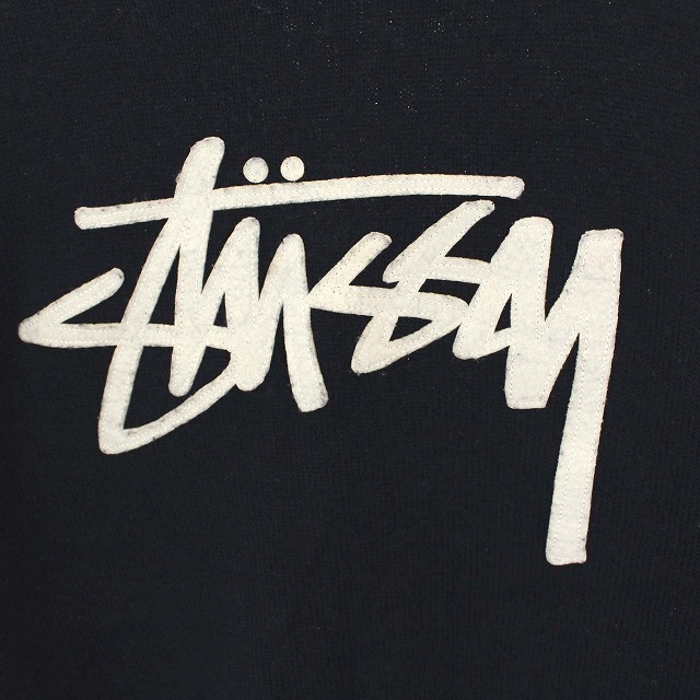 ステューシー STUSSY セーター ニット ロゴ クルーネック 長袖 L