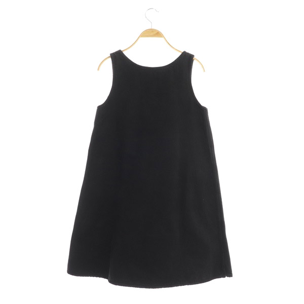 プラダ Prada デニムノースリーブワンピース ミニ Aライン 36 黒 ブラック My Os H レディース 081 ベクトルパーク