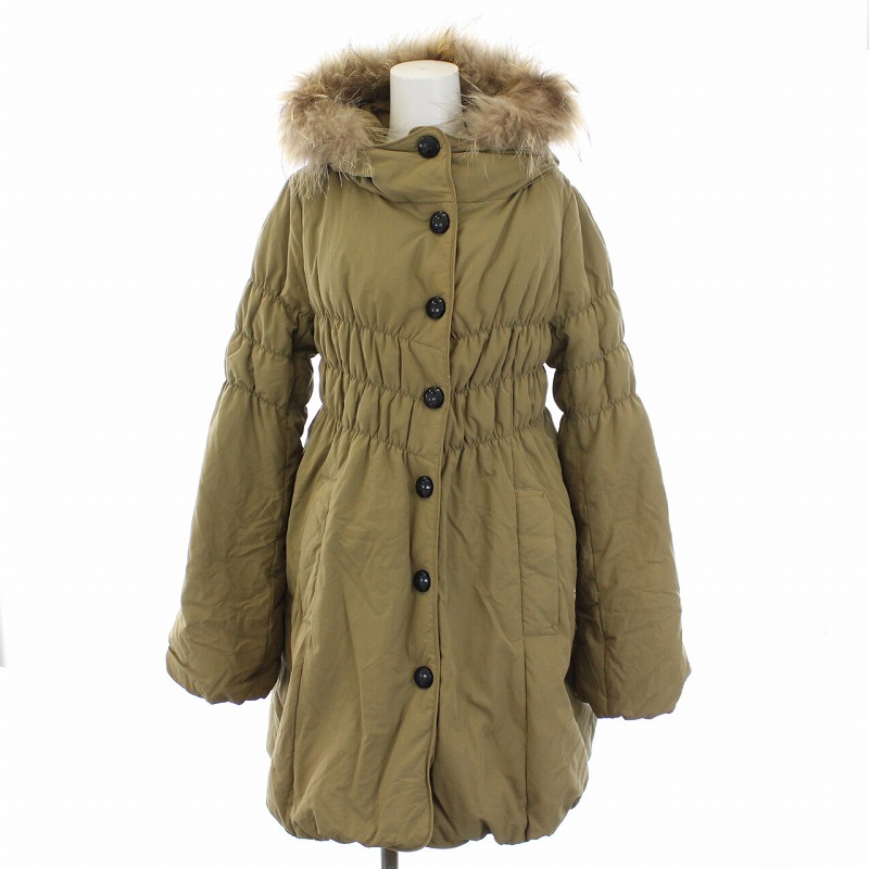 バーバリーブルーレーベル BURBERRY BLUE LABEL ダウンコート ラクーン 