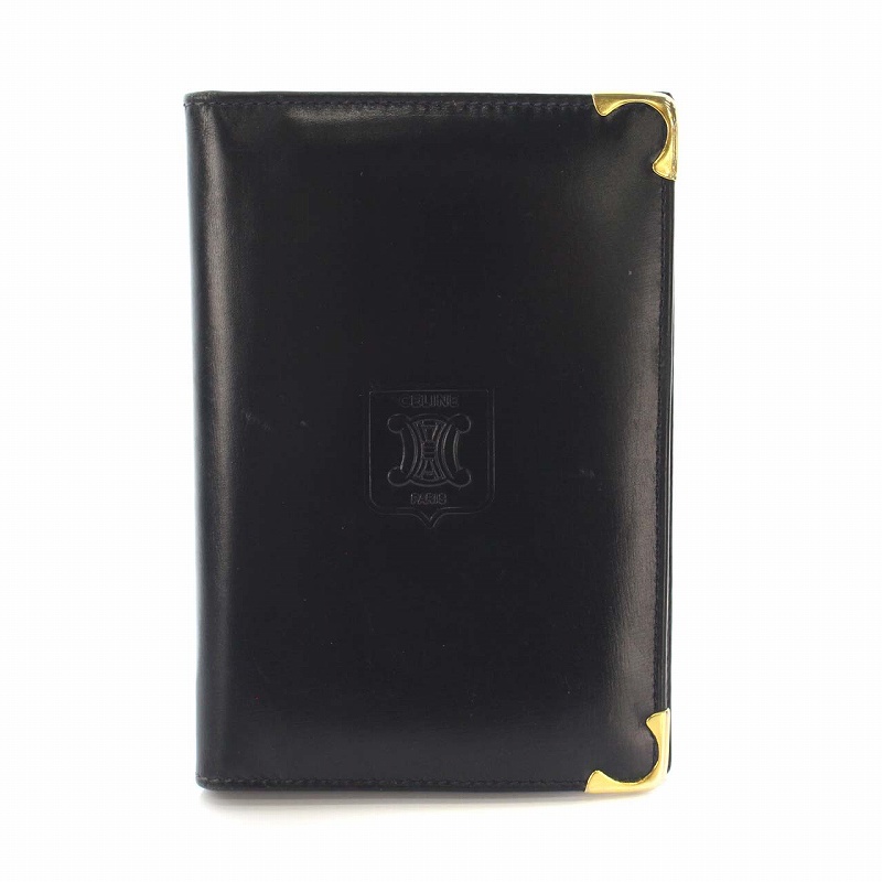 CELINE セリーヌ ブラックレザー カードケース パスケース 専用 CELINE