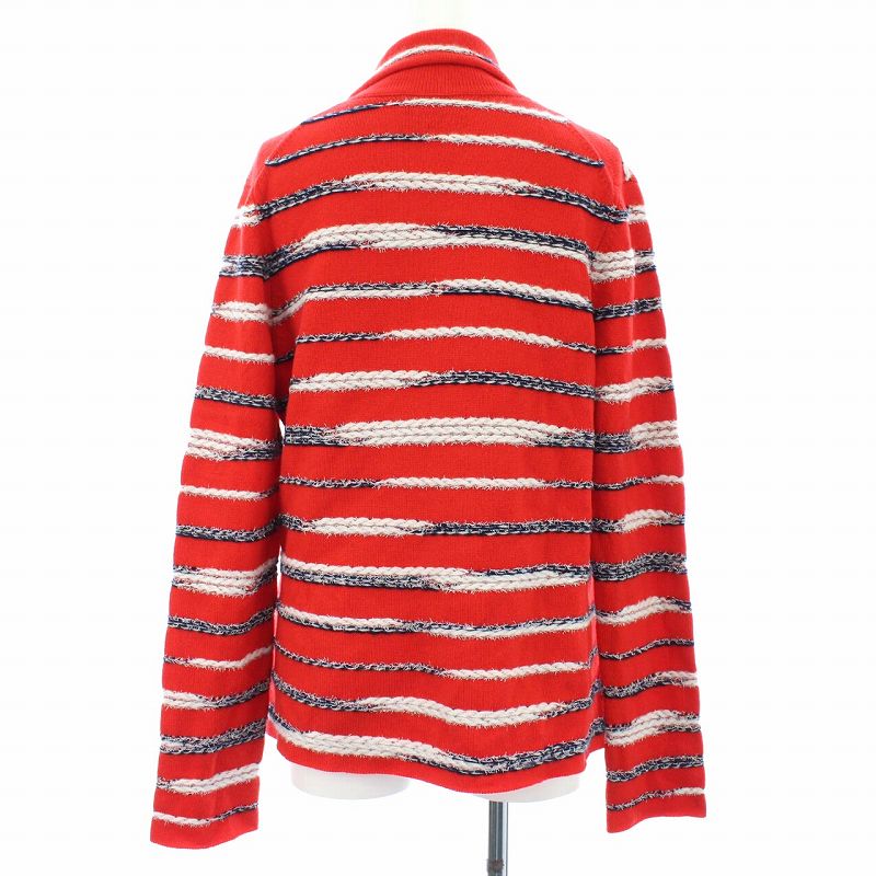 シャネル CHANEL 20年製 CCボーダーニットジャケット ダブル