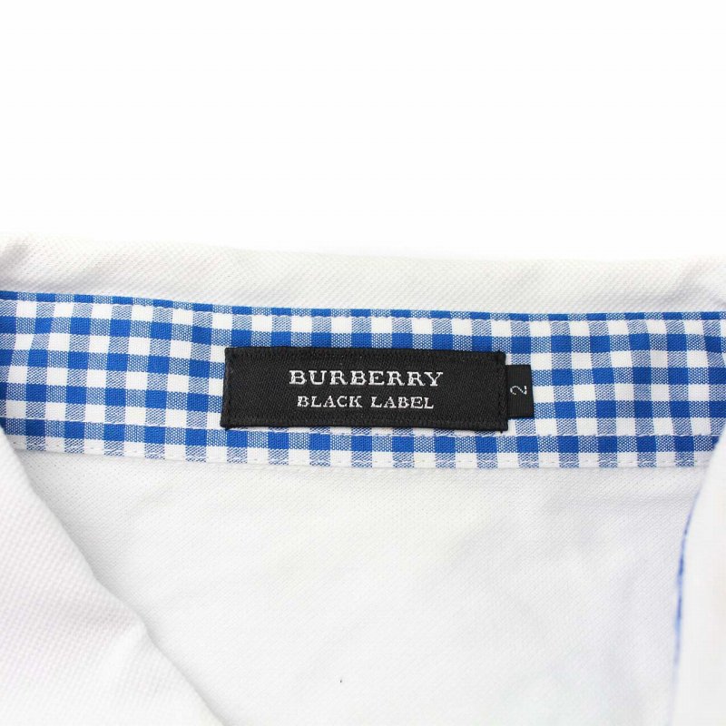 バーバリーブラックレーベル BURBERRY BLACK LABEL ポロシャツ 七分袖 