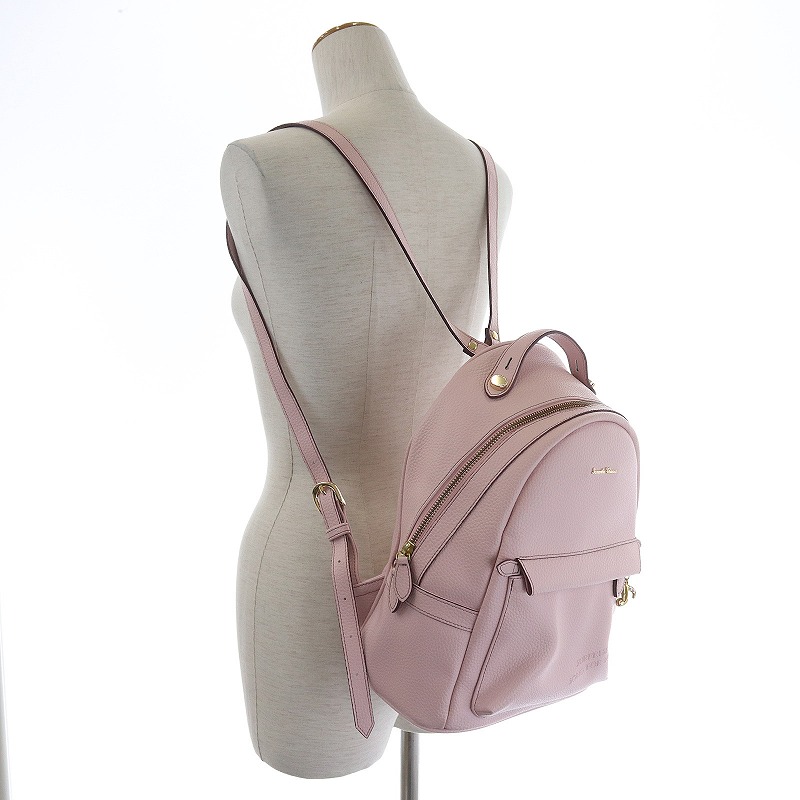 サマンサタバサ Samantha Thavasa ディズニー Disney リュックサック デイパック バックパック レザー ロゴ 裏地総柄 ピンク Ibo17 Si4 レディース 081 ベクトルパーク