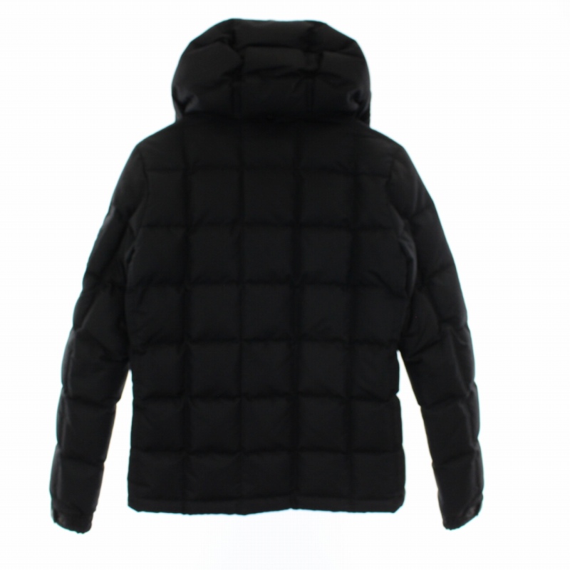 ナノユニバース Nano Universe 西川ダウン Nishikawa Down ダウンジャケット フード ジップアップ S 黒 ブラック St Ibo17 メンズ 081 ベクトルパーク