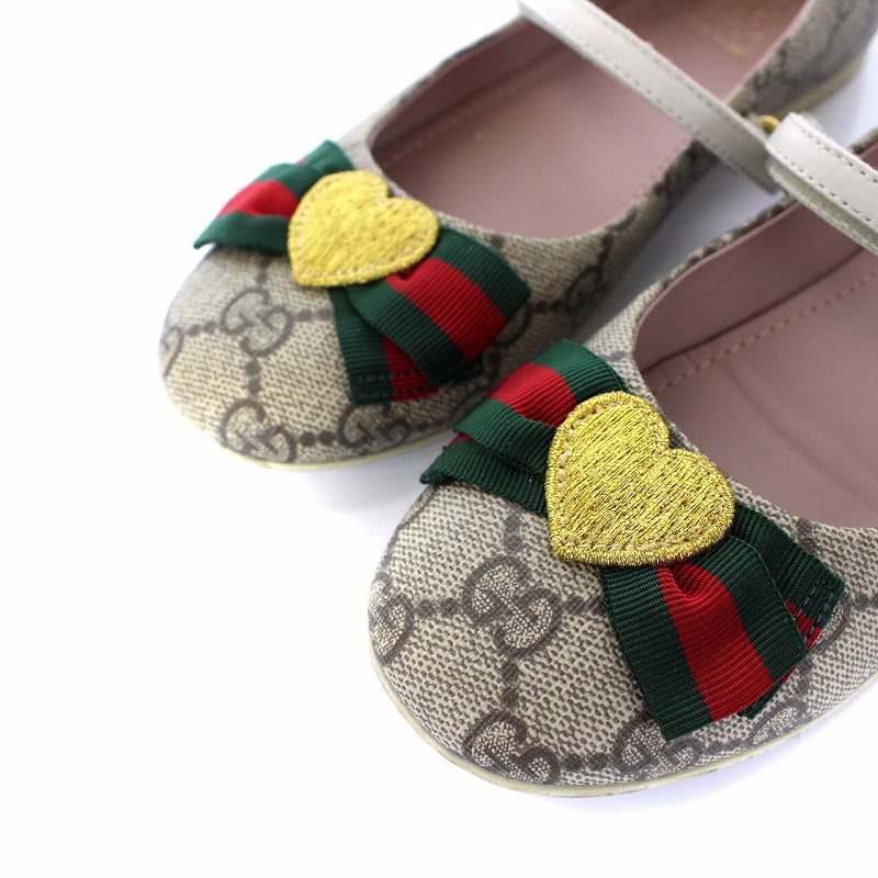 グッチ GUCCI 子供 GGスプリーム バレエシューズ パンプス フラット  
