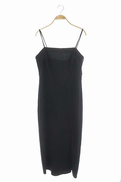 ザラ Zara キャミソールワンピース キャミワンピ ロング L 黒 ブラック Df Ma レディース 081 ベクトルパーク
