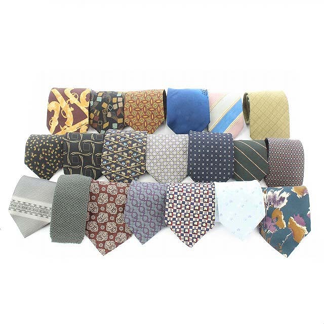 ジムトンプソン Jim Thompson Yoshie Inaba Nicole Gallipaolo 等 ネクタイ 本セット まとめ まとめ売 総柄 グレー カーキ グリーン Mr4 Gy2 メンズ 081 ベクトルパーク